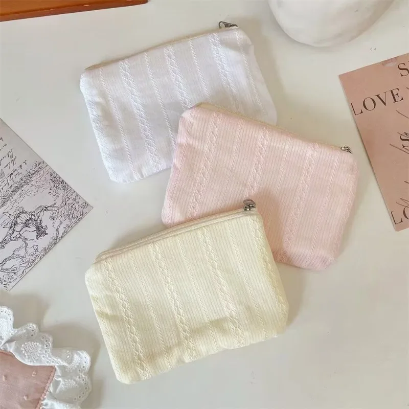 

Sweet Women Mini Thin Coin Purse Zipper Key Lipstick Headphones Cosmetic Bags Earphone Data Line Small Bag Portable Storage Bag