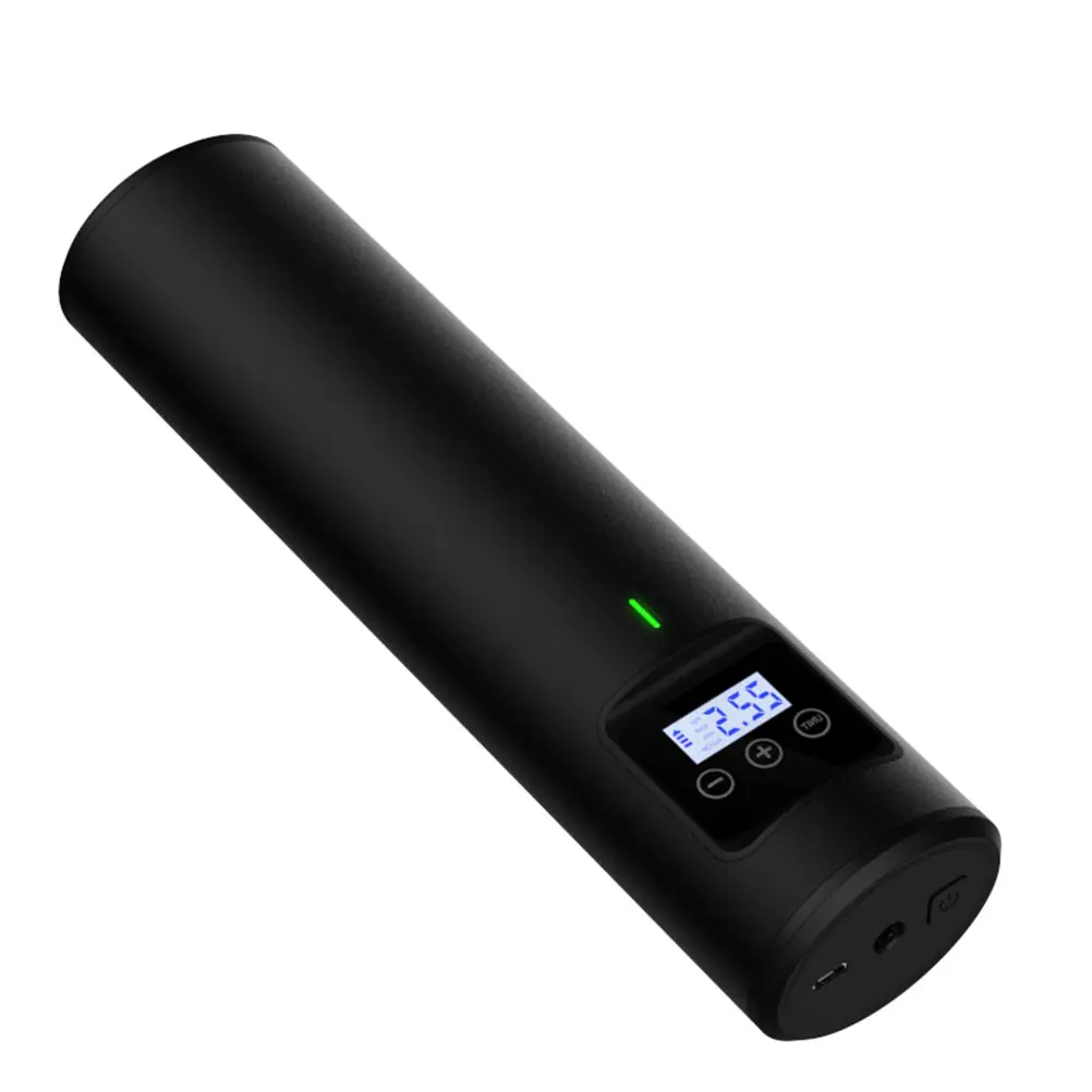 

Air Pump Car Bike Tire Inflator Aluminum Alloy USB Rechargeable Lightweight Compact LCD Display Adjustable