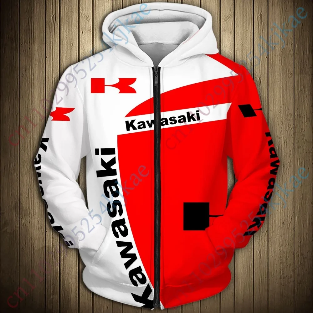 Kawasaki パーカー長袖フード付きスウェットシャツ原宿パーカー男性服ユニセックススポーツスウェットシャツカジュアル 3D 印刷トップ