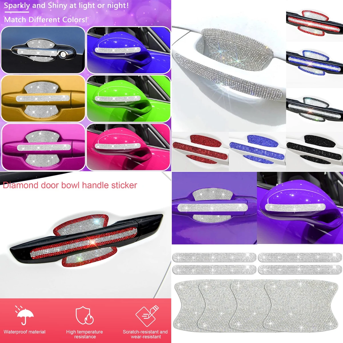 

Door Bowl Handle Protector Stickers Accessories Car For McLaren 720S Artura GT 570S Senna P1 Elva Speedtail F1 650S