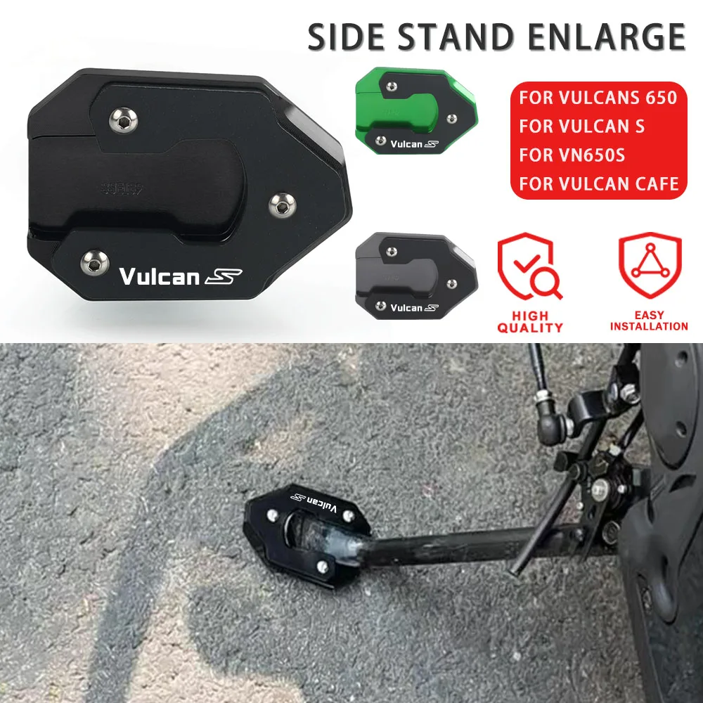 New Motorcycle Kickstand Side Stand Enlarger Foot Plate FOR KAWASAKI VN650S 2022 2023 Vulcan S VN 650 S Vulcan Cafe VULCANS 650