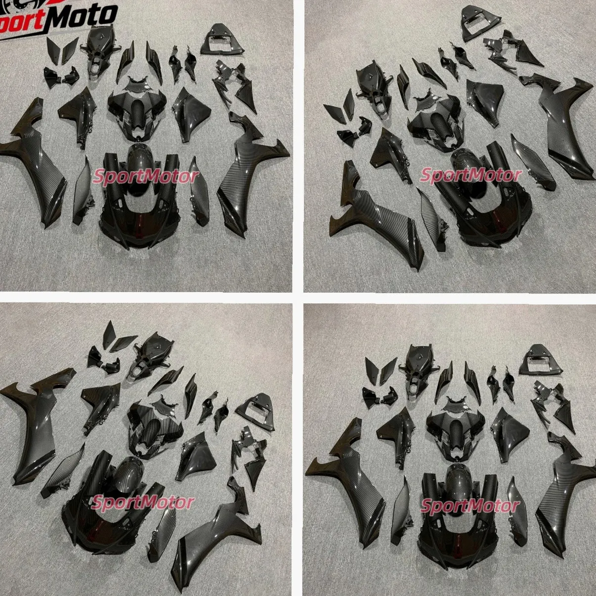 Factory Direct Racing Spec Motorcycle Fairing Set Body Set Motorcycle ABS Injection Black Body Panel Kit YZF R1 YZFR1 Fit For Ya