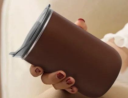 LOGO Wholesale Cafe  Shape mouthwash cup, simple milk cup, portable coffee cup, children's water cup, toileting toothbrush cup