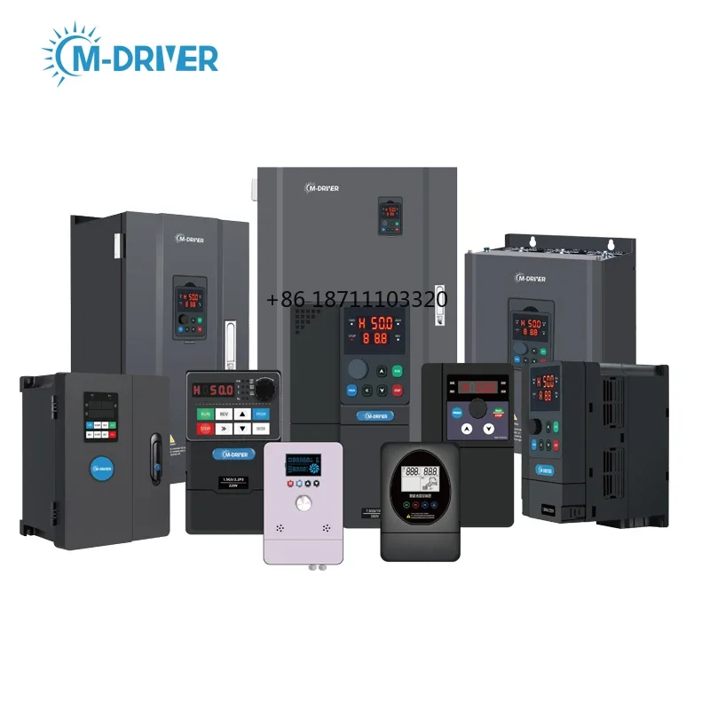 M-driver AC Inverter Drive Single Phase 3 Phase 220V 380v 0.75kw-630kw Water Pump Inverter 50hz 60hz