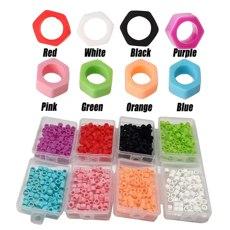 Dental Silicone Instrument Color Code Rings Bands Autoclavable Identification Mark Circle for Tool Hygienist Explorer 100pc