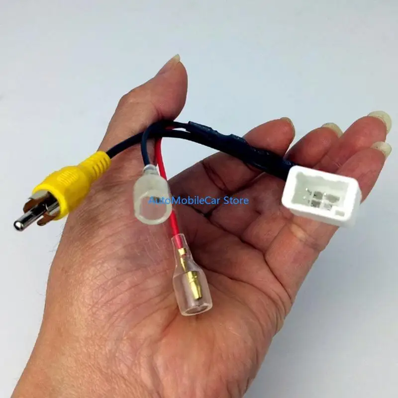 G8TE 4 PIN CAR CONNECTOR RADIOS احتياطيًا عكسيًا الكاميرا الاحتفاظ بأسلاك الأسلاك محول سد كبل سد كبلات سهلة. #2
