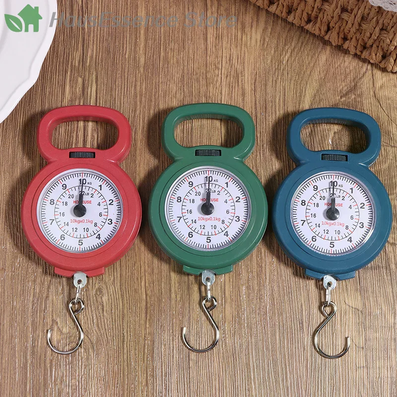 ※Premium High Mini Pointers Hook Spring Hanging Scale Portable Fishing 10kg Capacity Food Digital Luggage Weighing Scales