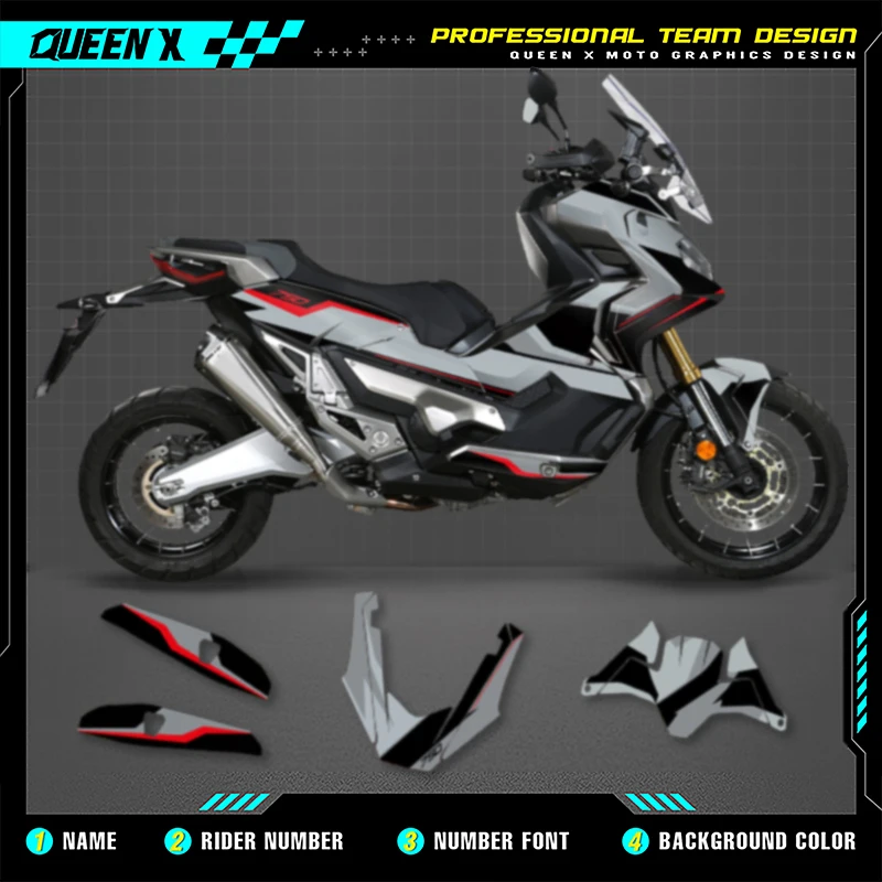 

Queen X MOTOR For Honda X-ADV 750 2017 2018 2019 2020 Motorcycle Graphics Decals Adhesive Stickers Kits