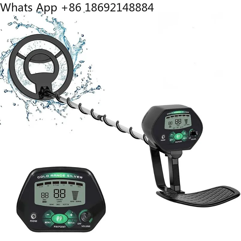 MD-4090 High sensitivity underground metal detector 8.5inch waterproof detection disc backlight screen does no contain batteries view 2