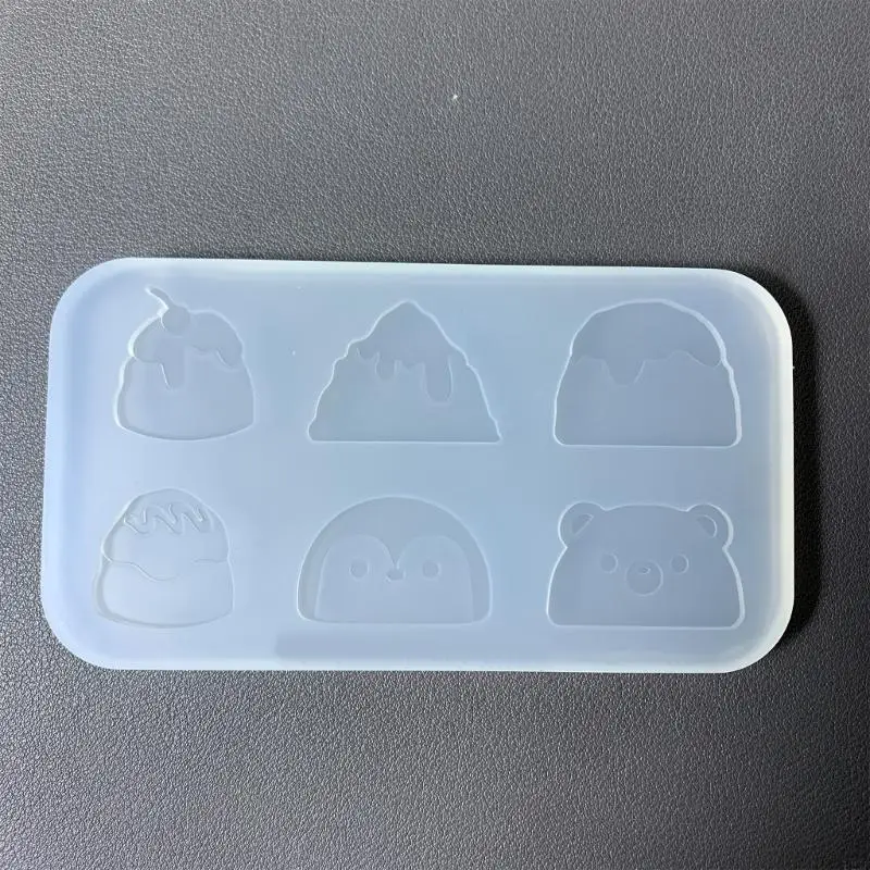 

Delicate Cake Shaped Ornament Mold for Crafting Keychains Accessory and Charm