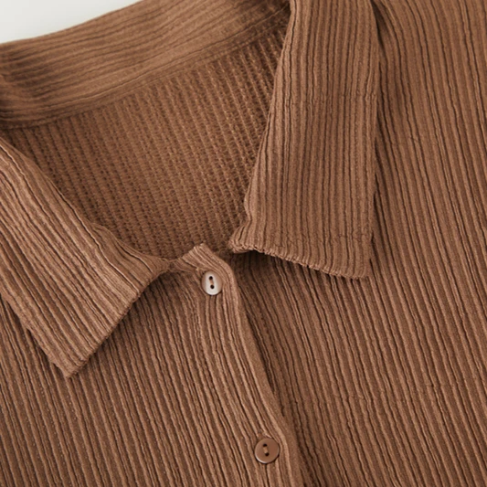 ربيع الخريف المرأة طويلة Sve طوق لينة مريحة يانغ ليو التجاعيد Fce سترة مفتوحة عادية Sle فضفاضة تناسب