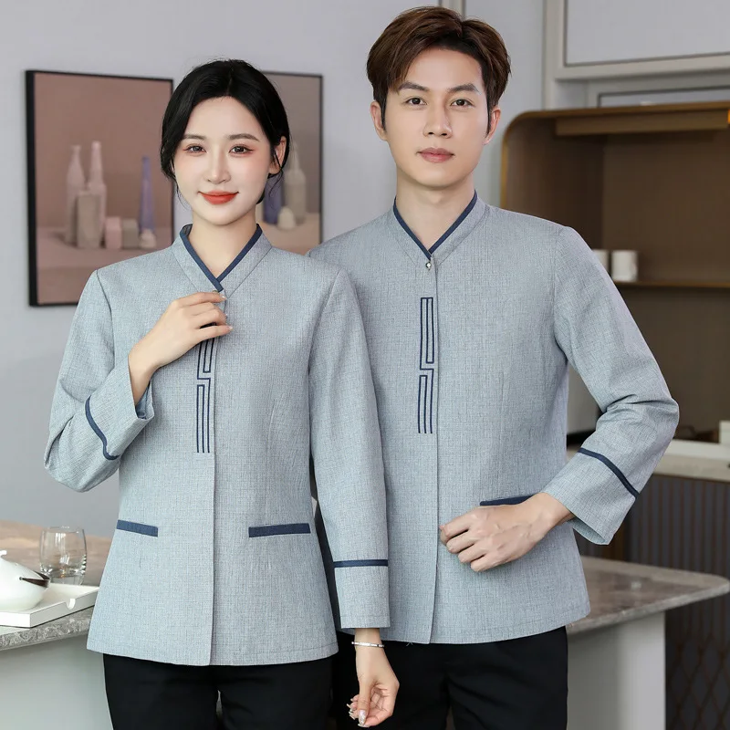 

Униформа для уборщиков: осенне-зимняя, с длинным рукавом, для женщин, для уборки на объектах, в супермаркетах, для горничных, для уборки гостиничных номеров, для уборщиц.