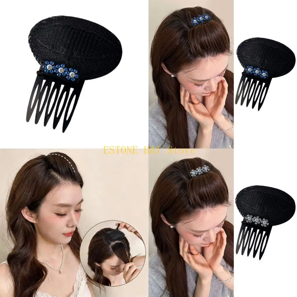 

49MF Clip In Memory Hair Clip Thickener Pad Comb For Lifting Up for Volumes