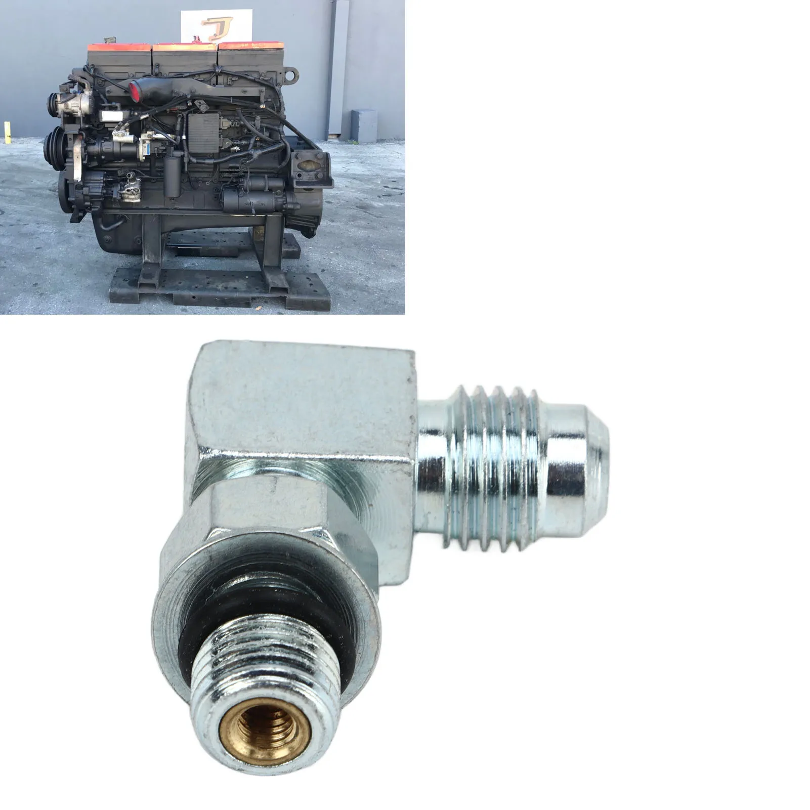 Elbow fuel gear pump check valve for Cum mins Celect N14: copper material, tight connection, perfect replacement.