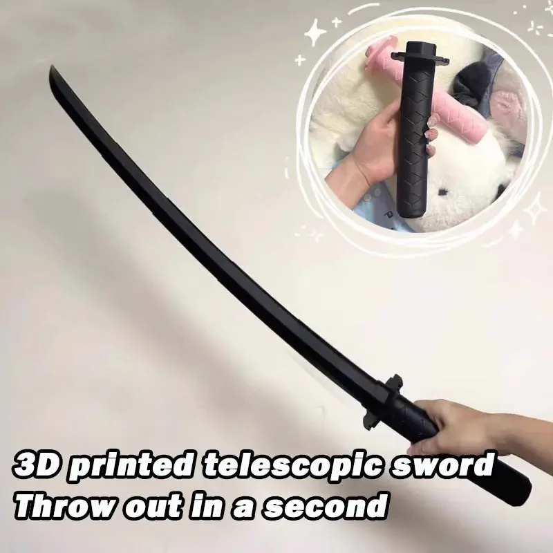 Zwaartekracht Mes Katana Rekbaar Cos Decompressie Creatieve Intrekbare Katana Speelgoed Zwaartekracht Zwaard Geschenken Voor Kinderen Chindren