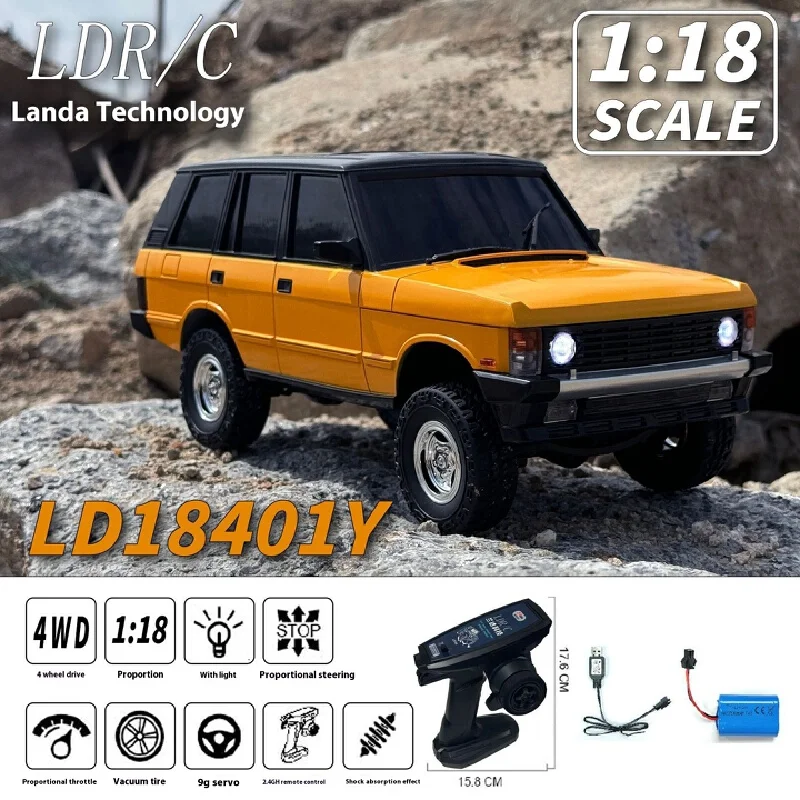 Landa LD18401 R/C Crawler RC Auto Off-Road Simulation Allradantrieb Fernbedienung Fahrzeug Spielzeug für Kinder Land Rover Design