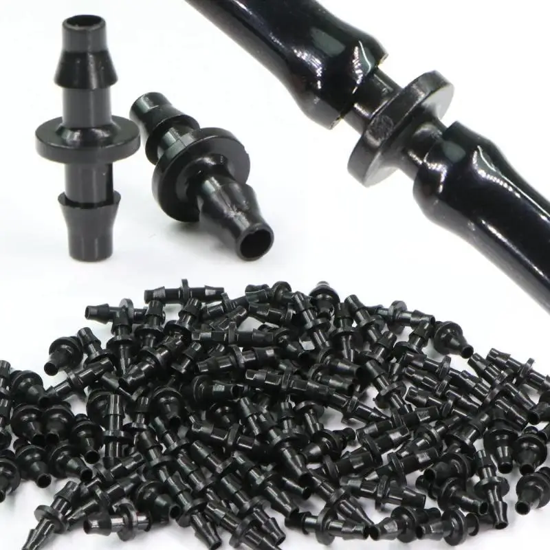 50Pcs Garden Landscaping 4/7 Double Hook Drip Irrigation Hose Connectors Field Accessories No Leak