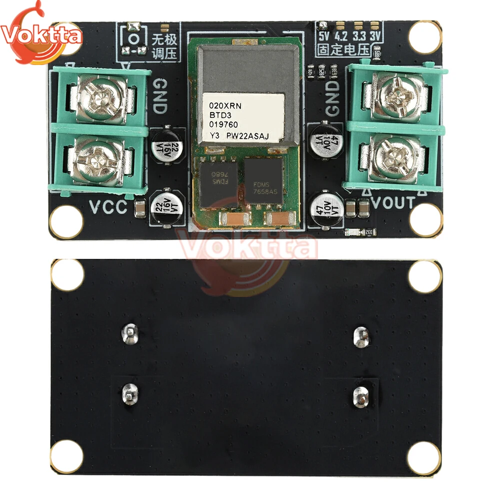 Módulo buck step-down DC-DC dc 9-14v 20a regulador de tensão conversor módulo de fonte de alimentação 5v/4.2v/3.3v/3v infinitamente ajustável