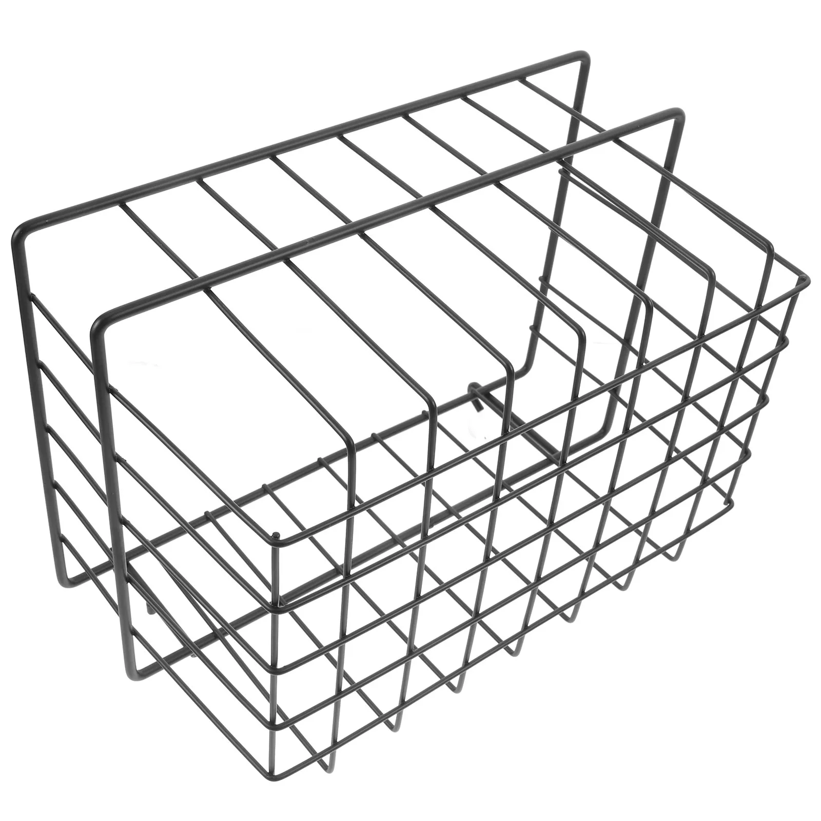 Black Iron Pegboard Storage System Wall Mounted No Drill Tool Organizer Baskets for Garage Workshop Kitchen Bathroom Craft Room
