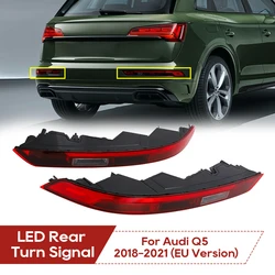 Car Rear Bumper Reflectors Light For Audi Q5 2018 2019 2020 2021 Lower Rear Tail Light Left 80A945069 Tail Stop Brake Light Lamp