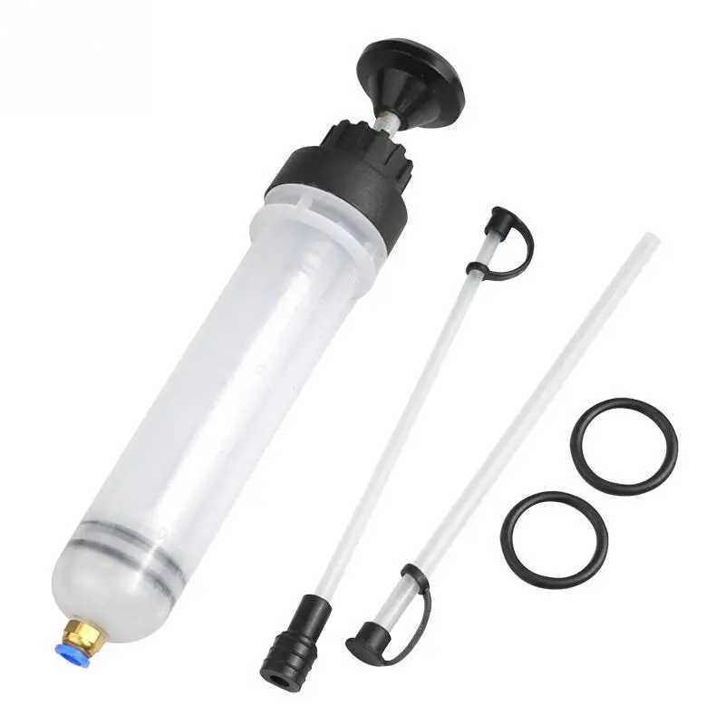Bomba Extratora Manual de Óleo Automotivo 200CC 500CC, Seringa de Vácuo para Sucção e Enchimento de Fluidos para Freio, Câmbio e Transmissão com Mangueira Longa