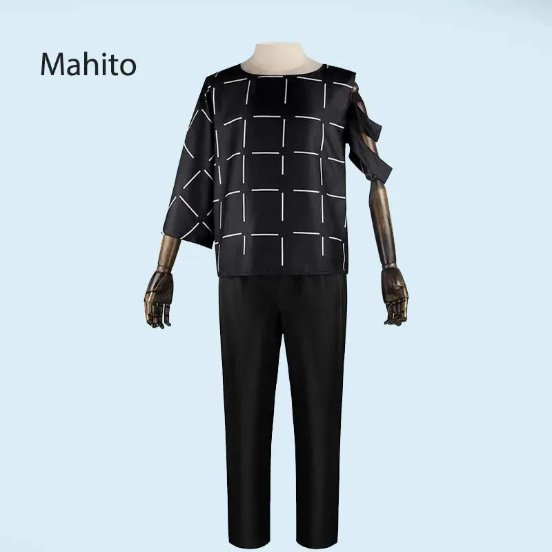 

Anime Cosplay Jujutsu Kaisen Unisex Mahito Black Outfits Uniform Suit for Halloween Carnival Mahito Cosplay Costume