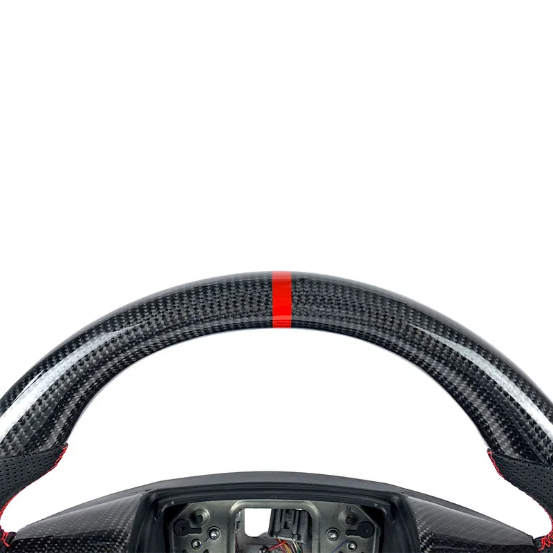 FOR Ford Raptor F150 6.2 2010 2011 2012 2013 2014 Steering wheel upgrade 100% carbon fiber hand sewn leather