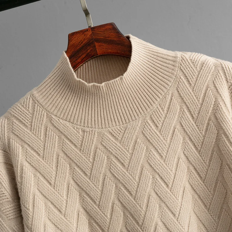 Fall Winter Solid Knitted 2 Piece Sets Women Casual Half Turtleneck Sweater Pullovers Tops Conjuntos High Waist Skirts Outfit