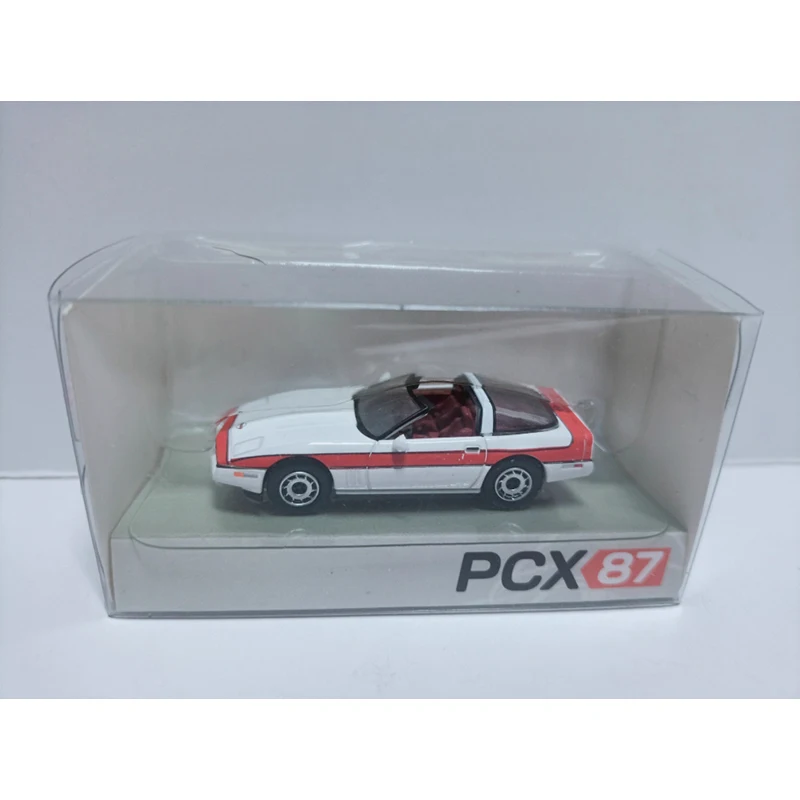 Premium PCX Scala 1: 87 Corvette C4 Sport Modello di auto in plastica Classici Regalo souvenir per adulti Display statico
