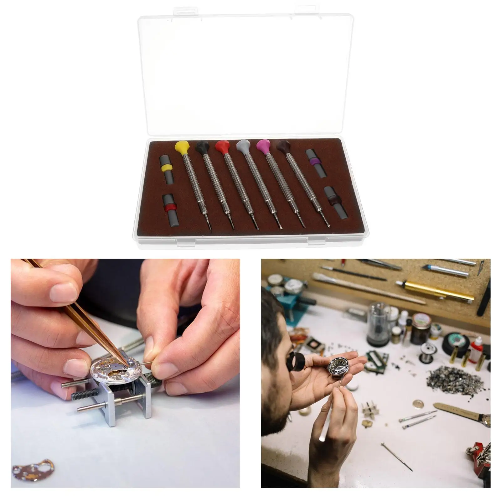 

6Pcs Watch Repair Screwdriver Watchmaker Tool with Ball Bearing Repairing