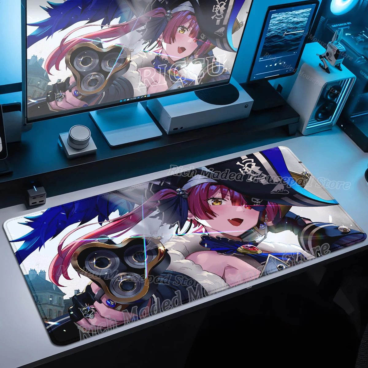 

Hololive Mouse Pad Houshou Marine Mousepad Gamer PC Anime Sexy Girl Keyboard Tablemat Laptop Kawaii Extended Desk Mat XXL Carpet