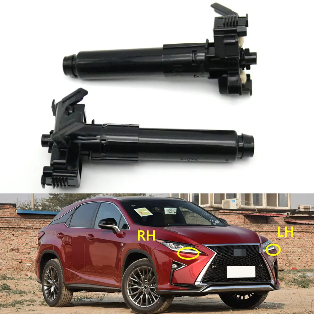 Front Bumper Headlamp Actuator Headlight Washer Sprayer Jet Nozzle For Lexus RX350 RX450 RX350L RX450HL 2016-2018