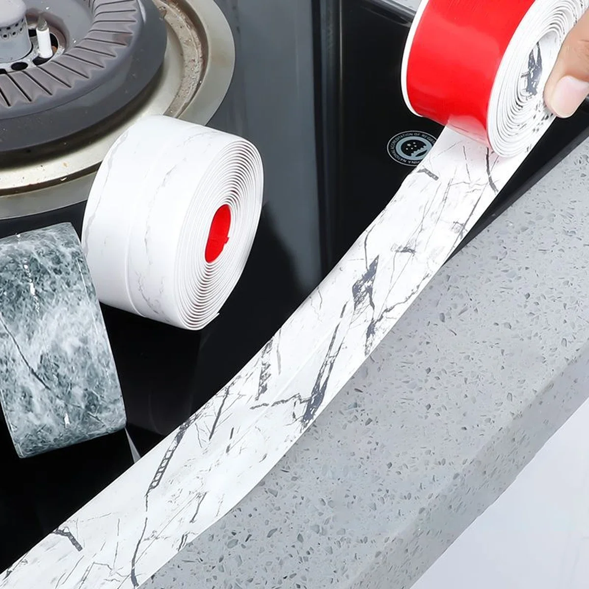 3.2 Meters Landscaping Decorative Anti-mold Stickers Kitchen Bathroom Seam Sealer Sink Corner Anti-mold Waterproof Tape