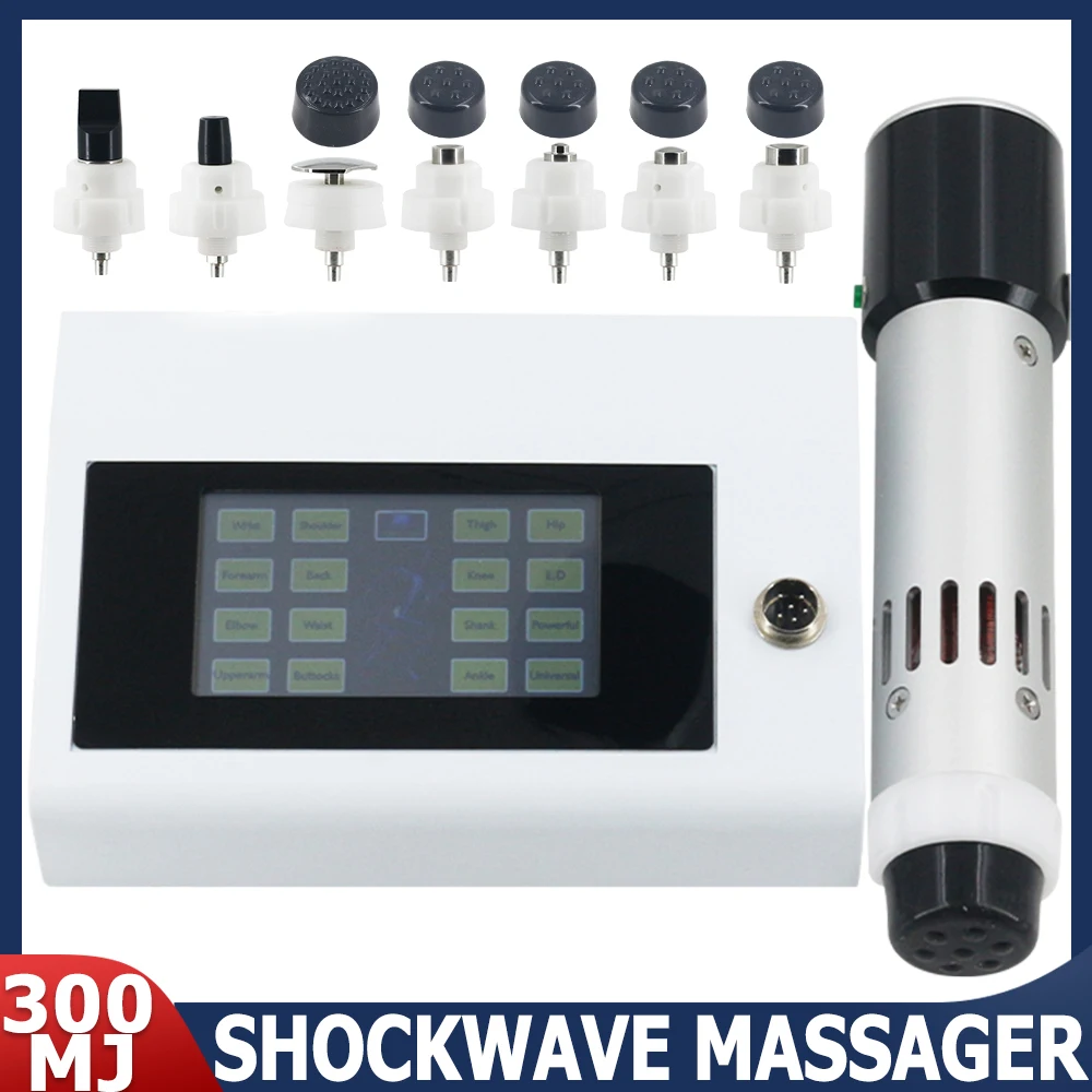 Shockwave Therapy Machine For ED Erectile Dysfunction Treatment Limbs Pain Relief Massage Relaxation Shock Wave Massager 300MJ