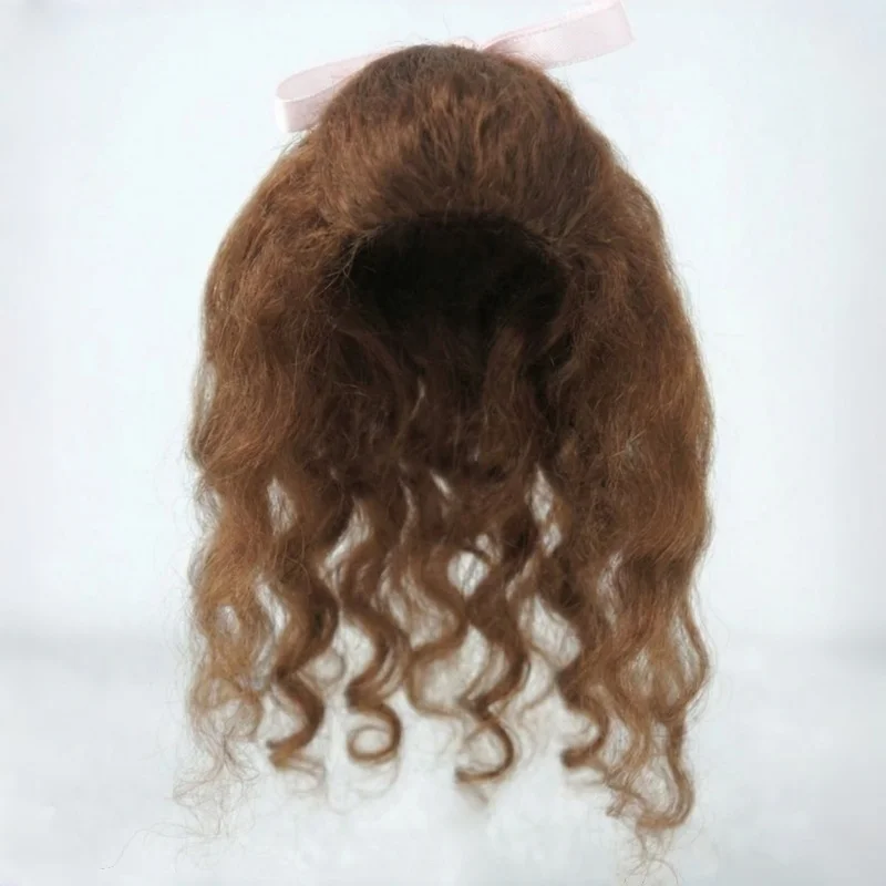 

JD327 1/12 1/8 1/6 Soft Mohair Doll Wig Lovely updo Curly BJD Doll Hair Size 3-4inch 5-6 inch 6-7inch Fashion Doll Accessories