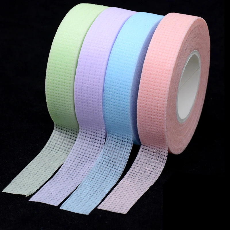 Bandes d'extension de cils à micropores, 5 rouleaux, mélange de couleurs, adhésif médical doux professionnel, rubans non tissés pour cils, outils de maquillage