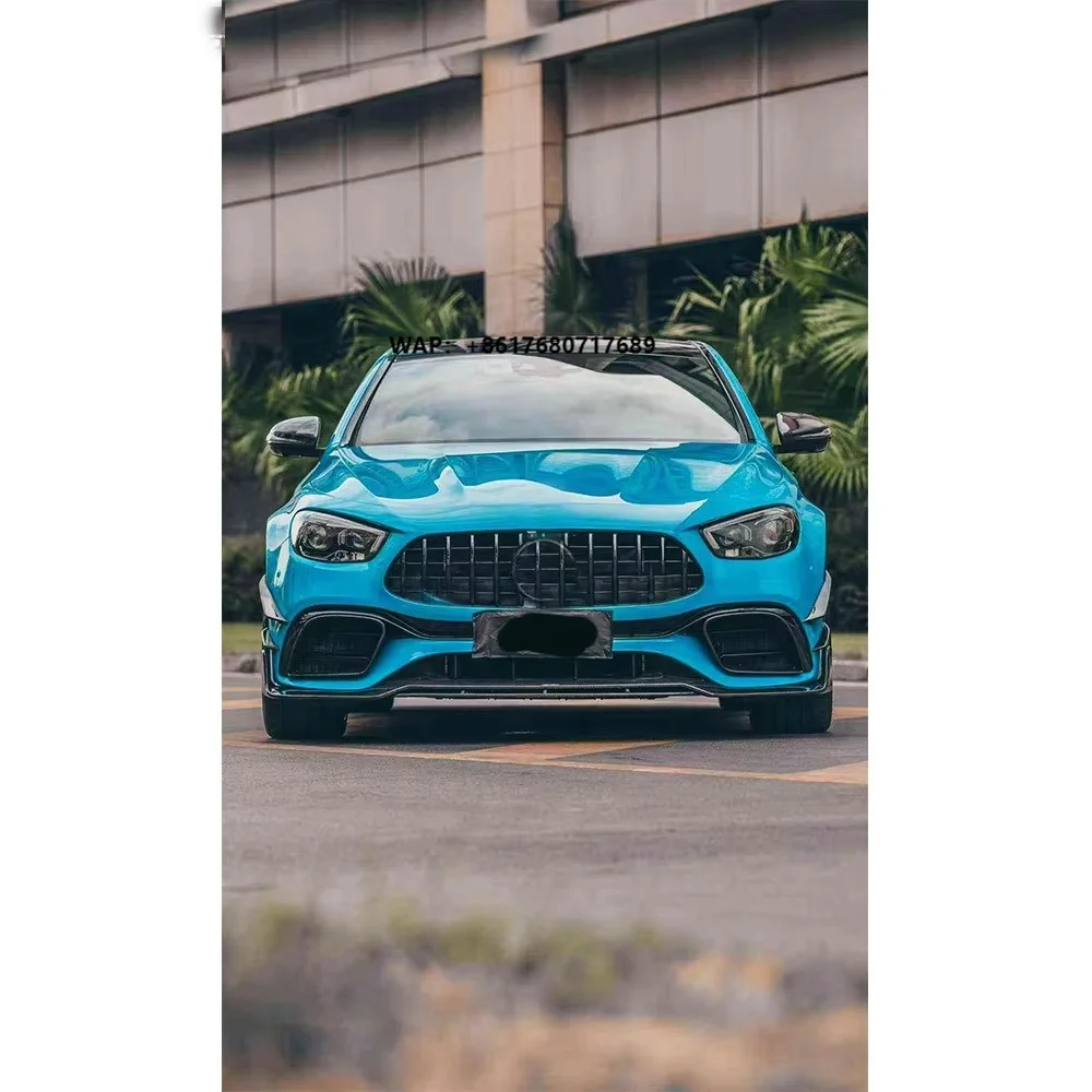 Yicku Dry Carbon Fiber Body Kit for  E63 Upgrade CMST Design Front Lip Rear Diffuser Tuyere Side Skirts Car Spoiler