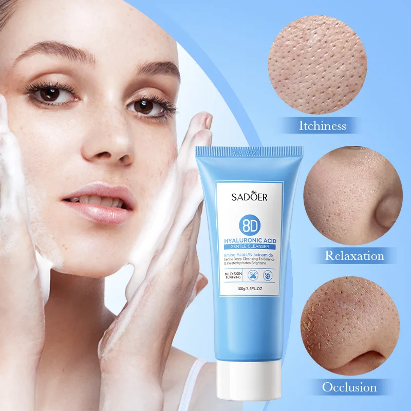 

Nicotinamide Cleanser Brighten Shrink Pores Remove Blackheads Oil Control Smooth Skin Centella Asiatica Moisturizing Face Care