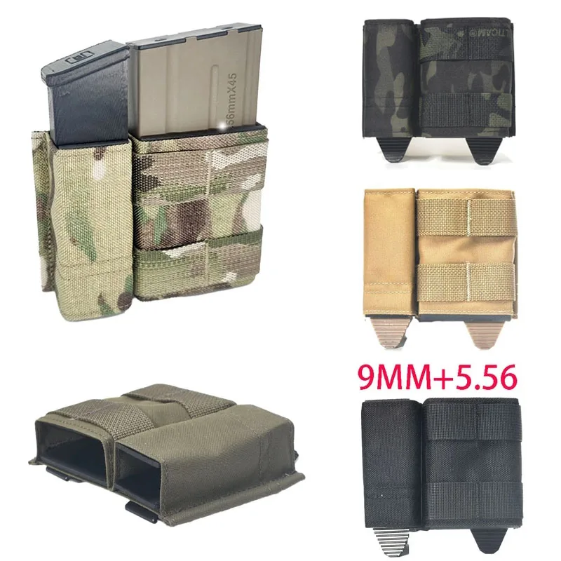 

Outdoor 5.56 1+1 Side Double Magazine Pouch Molle Mag Pouch Bags