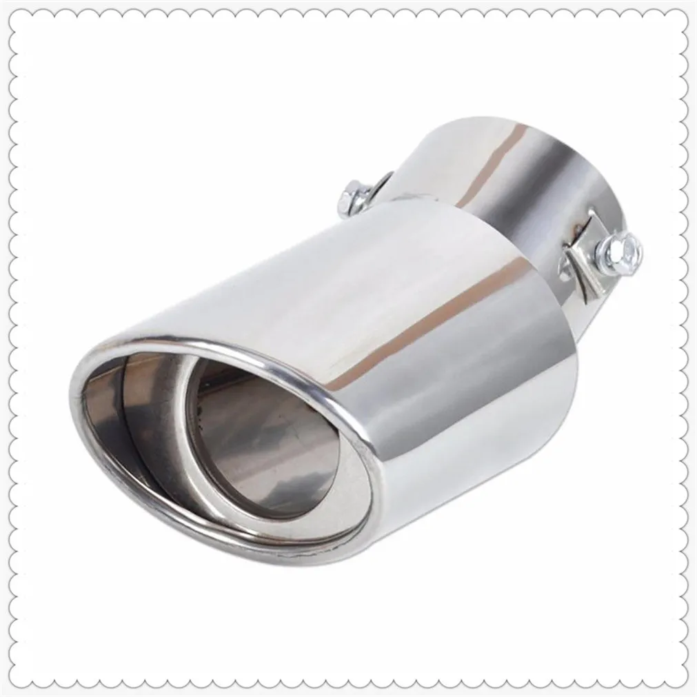 Car Exhaust Muffler Tip Round Stainless Steel Pipe for Mercedes Benz W210 W124 AMG W202 S500 IAA C450 C350 A45