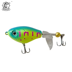1Pcs Floating Whopper Popper 65mm 6g Fishing Lure Artificial Topwater Bait Wobblers Pike Pesca Carp Crankbait Fishing Tackles