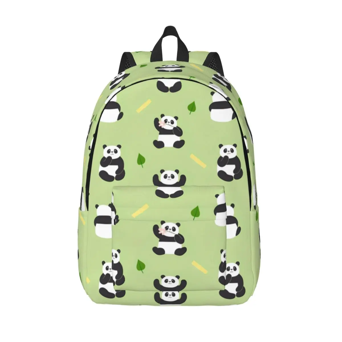 Panda Animal Backpack for Men Women Teenage High School Business Daypack Laptop Computer Canvas Bags with Pocket
