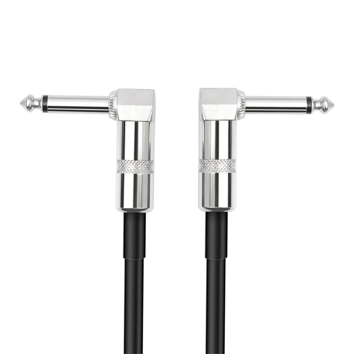 AD41-5 عبوات من كابلات التصحيح المسطحة بدواسة تأثير الجيتار بطول 6 بوصة مع رقعة موصلات الزاوية اليمنى 1/4 بوصة