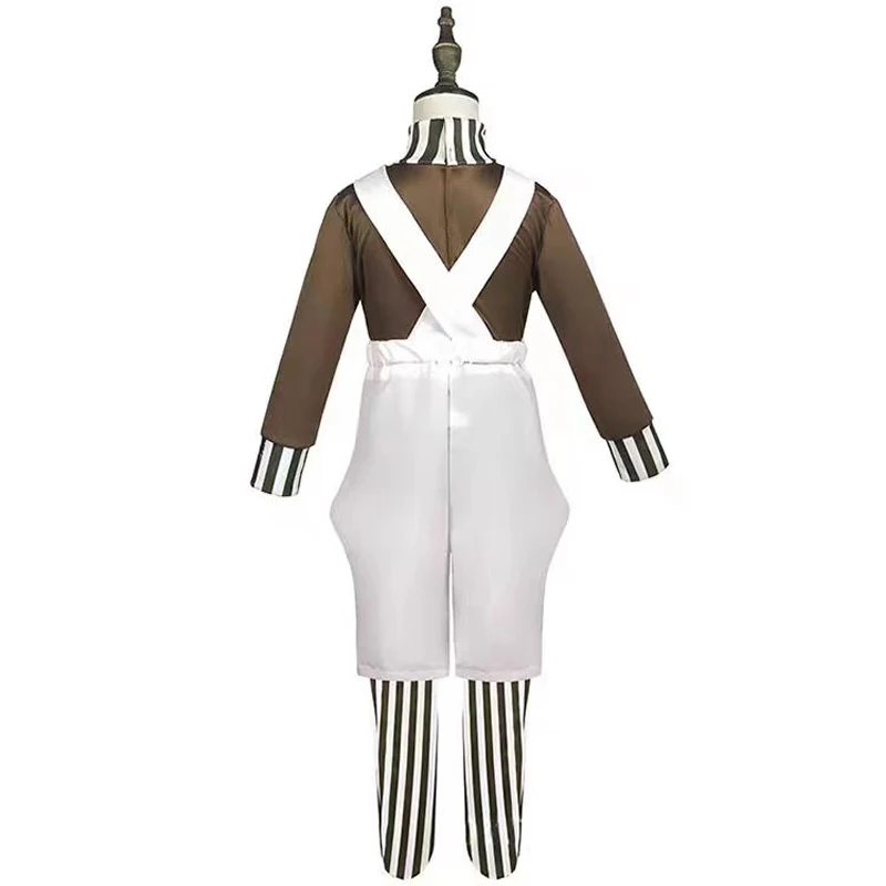 Movie Charlie Chocolate Factory Cosplay Costume Halloween Children's Day COS Performance Costumes Party Top Camisole Pants Set