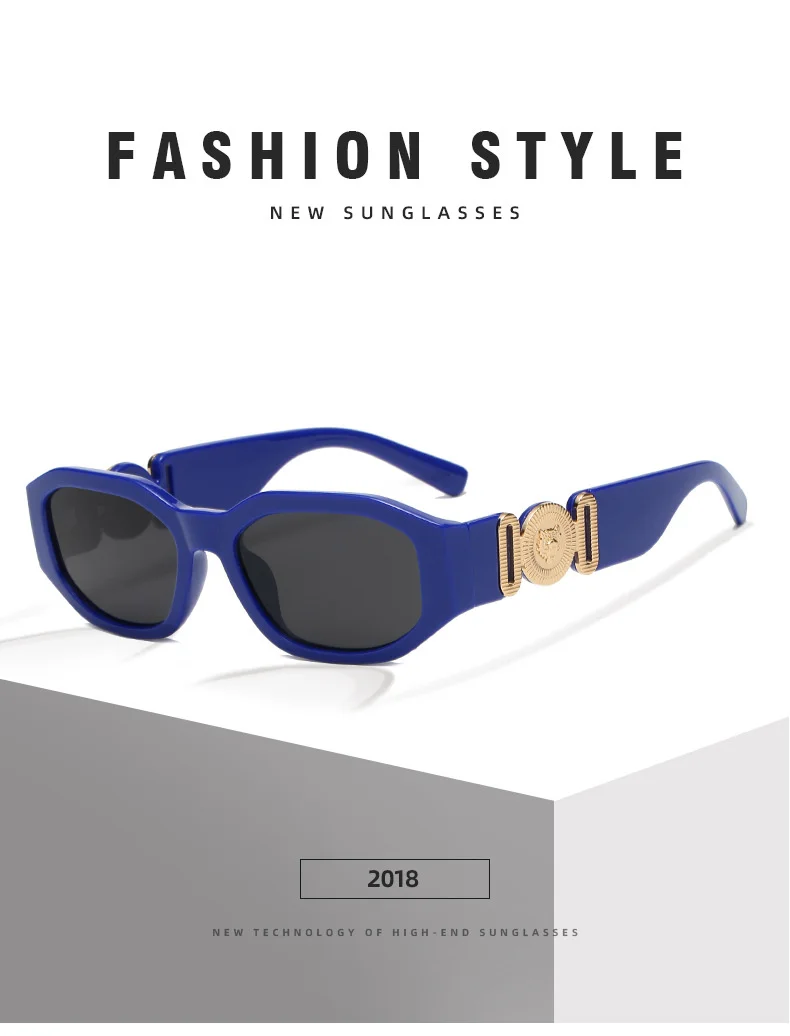 LONSY Fashion Square Sonnenbrille Frau Marke Design Schwarz Gradienten Sonnenbrille Weiblichen Großen Rahmen Retro Vintage Oculos De Sol UV400 – Detail 1