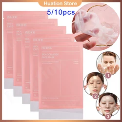 5/10pcs Bio Collagen Face Mask Shrink Pores Deep Hydrating Overnight Mask Moisturizing Refreshing Face Skin Care Products