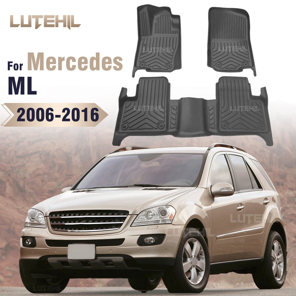 

Custom TPE Car Floor Mat For Mercedes-Benz ML W164 W166 2006-2016 15 14 13 12 11 10 Carpet Cover Interior Protector Accessories