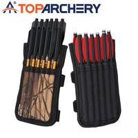 6/12 Holes Arrow Bag for Crossbow Arrow Bolts Portable Waterproof Canvas Quiver Suitable for Crossbow Arrow Less than OD6.5mm