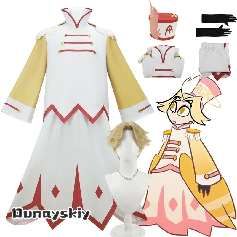 Diy Ss S@Hazzbin2 Abel Cosplay Costume Anime Hotel Disguise for Adult Men Women Clothing Gloves Hats Accessories Halloween