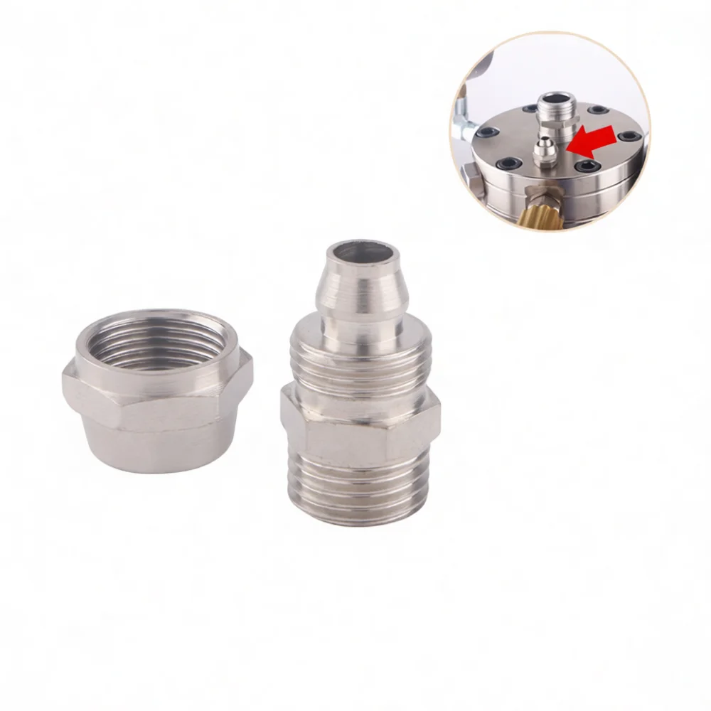 Airless Spray Painting Machine Parts Kit High Pressure Hose Swivel Connector Adapter Tee Plug Pressure Gauge Accessory